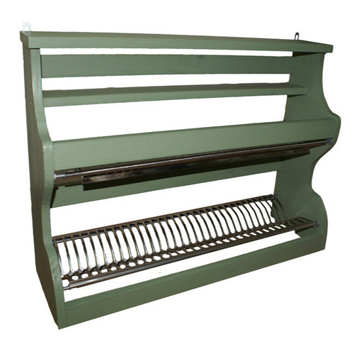 Piattaia legno colore verde - piattaia,
