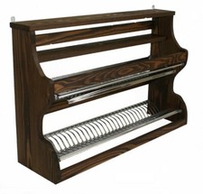 Piattaia in legno colore noce